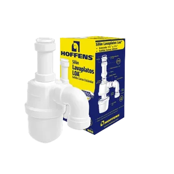 Sifón Loa de 1 1/4 y 1 1/2" Salida Curva Estándar Lavaplatos