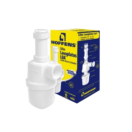 Sifón Regio 1 1/4" Salida Recta Estándar Lavatorio