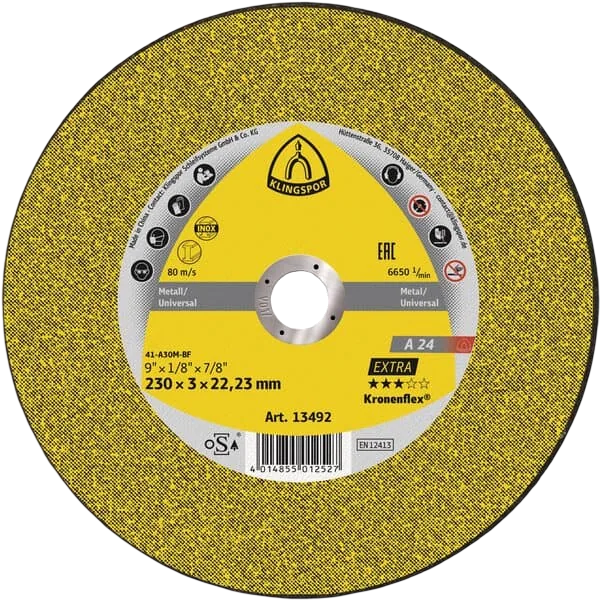 Disco DE Corte 9.0" #A 24 Extra (322973)